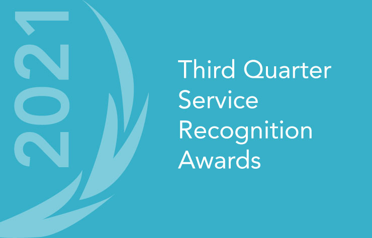 Service Recognition Awards Q3 2021