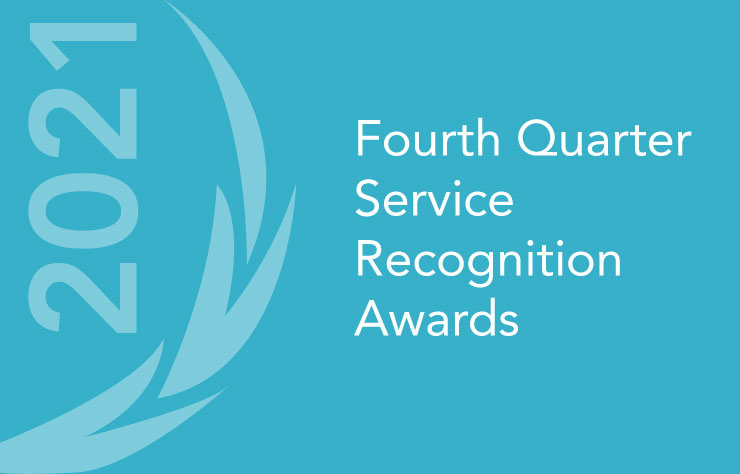 Service Recognition Awards Q4 2021