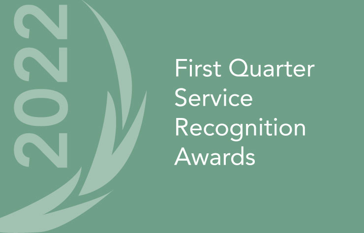 Service Recognition Awards Q1 2022