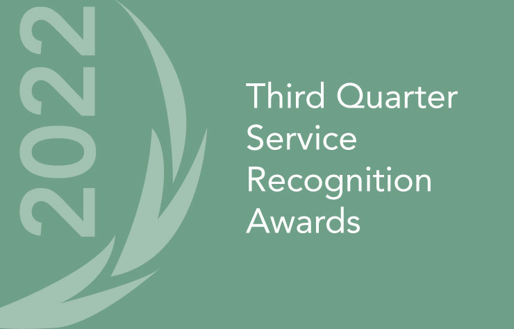 Service Recognition Awards Q3 2022